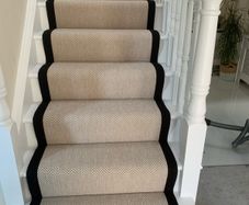 Natural fibre flatweave premium herringbone