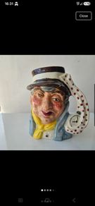 Vintage Ceramic Artful Dodger Character Jug Dickens Series Staffordshire