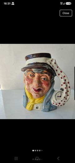 Vintage Ceramic Artful Dodger Character Jug Dickens Series Staffordshire