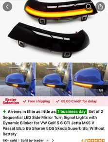 Volkswagen sequential wing mirror lights