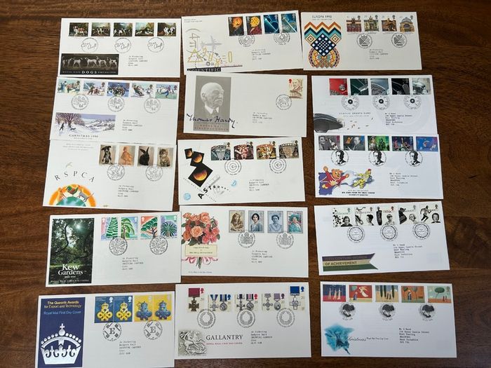 Stamp Collection Bundle GB Britain 1990-1999 MNH / FDC and more