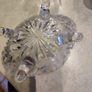 Vintage Bohemian Czech Crystal  Footed Bowl Hand Cut Queen Lace 24% Lead Glass. Image 2
