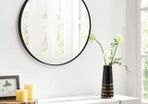 Black  Round Wall Mirror Bathroom Mirror