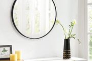 Black  Round Wall Mirror Bathroom Mirror