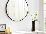 main image for ad Black  Round Wall Mirror Bathroom Mirror