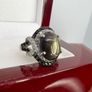 Silver Chantaburi Black Star Sapphire Cocktail Ring Image 5