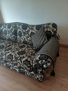 Luxurious Colman   4 Seater  Sofa  Wing chair & Poufee  to complete the set.