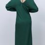 Postage Included ZARA BRAND NEW green maxi dress with embroidered sleeveless size M Image 3