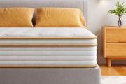 Kingsize Mattress 150x200 25cm Hybrid 5ft Mattress with Memory Foam &amp; Pocket Springs 8-Layer 7-Zone Orthopaedic Euro Top Medium Firm for Pressure Relief &amp; Motion Isolation(Yellow)