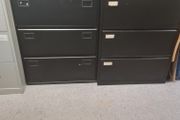 black 3 drawer metal cabinets