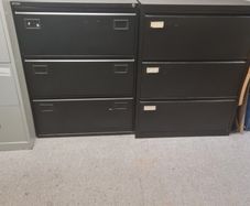 black 3 drawer metal cabinets