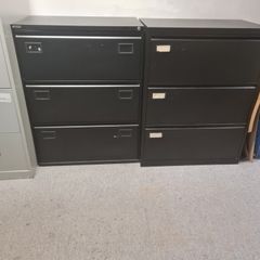 black 3 drawer metal cabinets