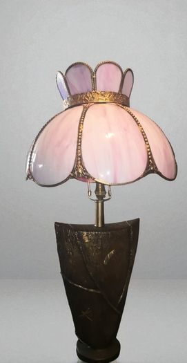 Stunning massive bronze lamp