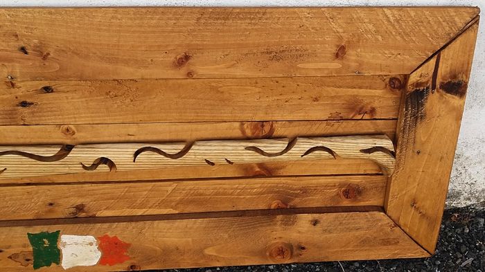 Rustic "Old Irish Hurley" Wallmount wood art