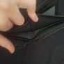 Black leather checkered louis vutton wallet Image 7