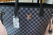 Large tote bags Black and grey