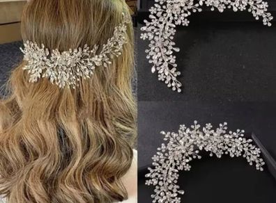 New Crystal Rhinestone Bridal Wedding Headband Tiara