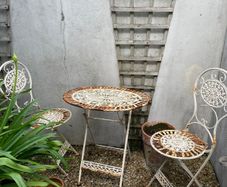 Set of Garden Furniture - 2 chairs, table