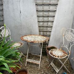 Set of Garden Furniture - 2 chairs, table
