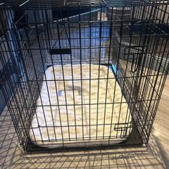 Xl dog crate with bedding