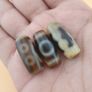 Vintage Himalayan Tibetan Rare Pattern Agate Lot of 3 Image 7