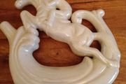 Vintage Lusterware Ceramic Drinks Decanter