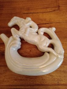 Vintage Lusterware Ceramic Drinks Decanter
