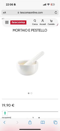 mortar Tescoma white