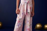 Girls Next Pink Floral Jumpsuit Age 6 Original price 25