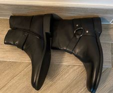 Primadonna Black Leather Ankle Boots