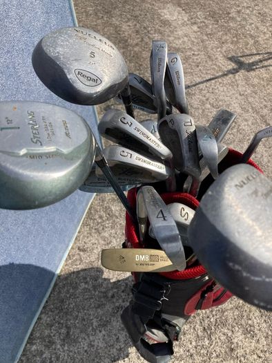 wilson bag and various clubs
