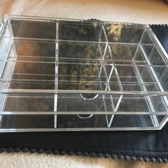 Muji, Acrylic Box - 2 Drawers with dividers 25.6 x 16.8 x 9.5cm
