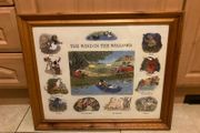 Wind in the willows framed picture