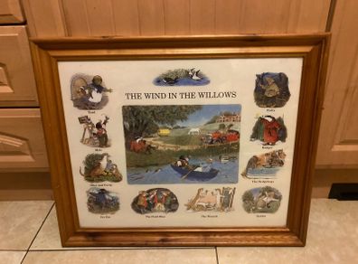 Wind in the willows framed picture