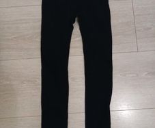 ladies black rib leggings size xs