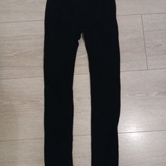 ladies black rib leggings size xs