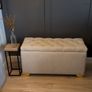 Boucle storage otoman Pouffe Cream Image 9