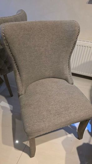 6 grey dining chairs