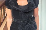 Black short sleeve dressy jacket, size 10
