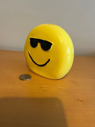 Emoji ceramic piggy bank