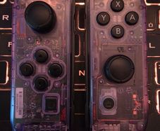 Custom Nintendo Switch Retro Clear Atomic Purple Joy-Cons