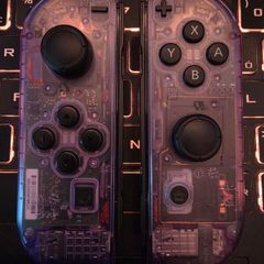 Custom Nintendo Switch Retro Clear Atomic Purple Joy-Cons