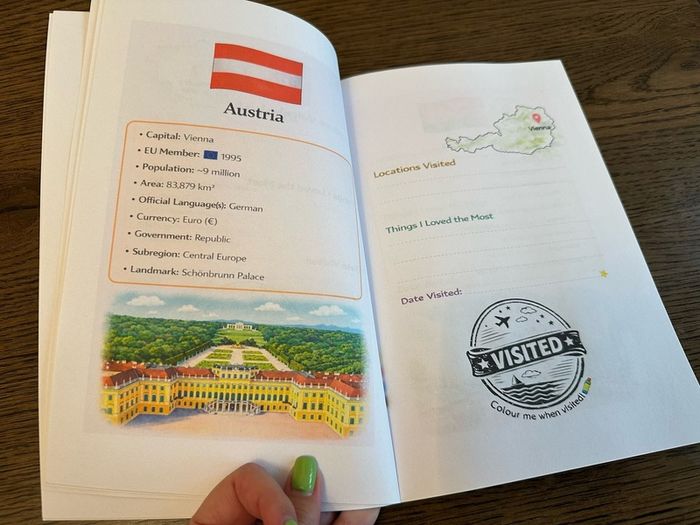 Europe Travel Journal Kids