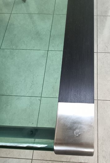 Glass dining table