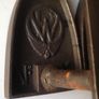 4x Antique Flat Irons French Cast Iron Image 3