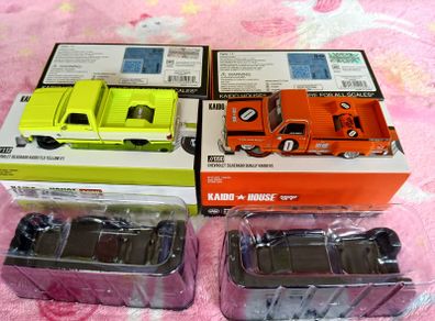 Mini Gt 1/64 Kaido House Chevrolet Silverado Dually X 2,khmg112 + Khmg090
