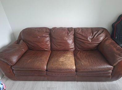 Leather couch