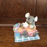 Vintage Merry Mousetails miniature ornaments x5 Image 3