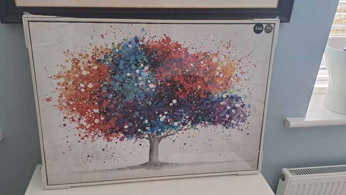 Framed painting