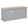 TV Cabinet Grey 90x30x40 cm Wood Image 6